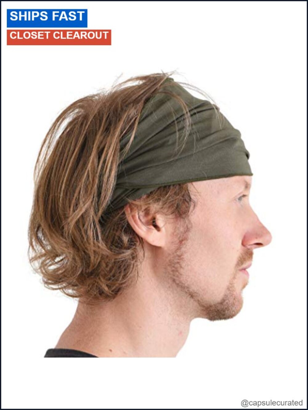 Men Women Japanese Style Head Wrap Elastic Sport Headband